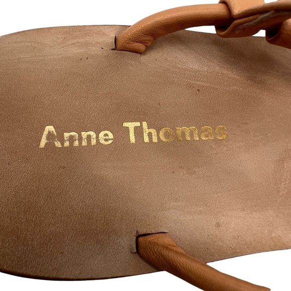 Anne Thomas Tan Strappy Flat Sandals Size 40 Women's - Picture 4 of 9